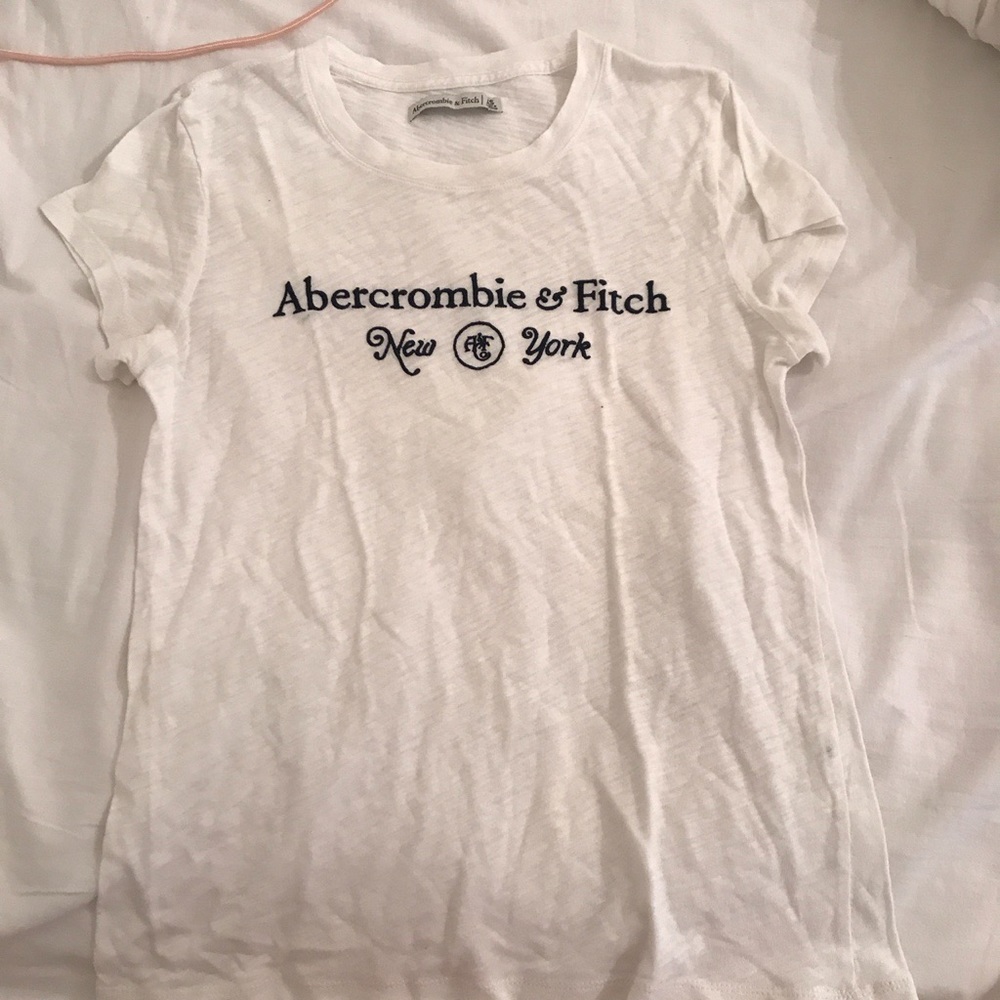 white abercrombie shirt